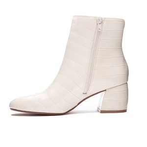 White Zume J. Adams Croc Booties